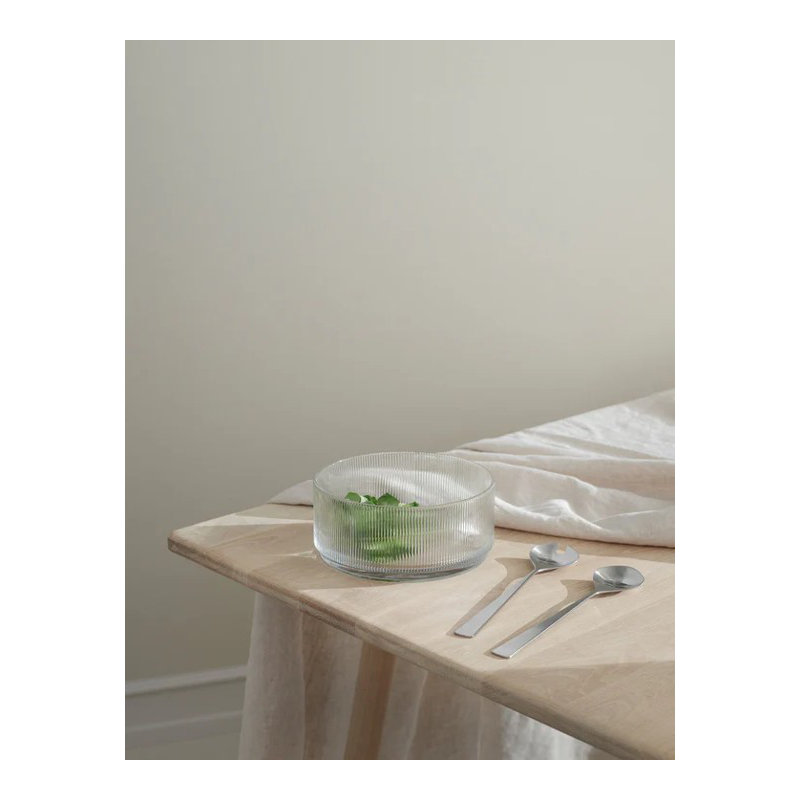 Stelton Pilastro Glass Platter, 9 cm H x 21 cm W x 21 cm L