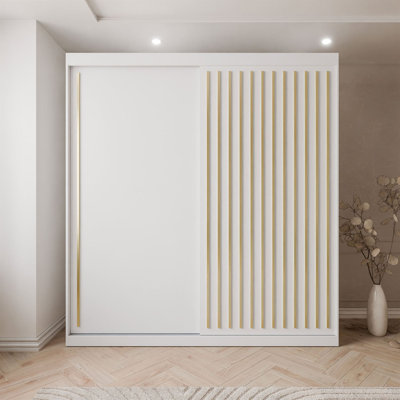 Sliding Wardrobe AURIS  with Gold Strips