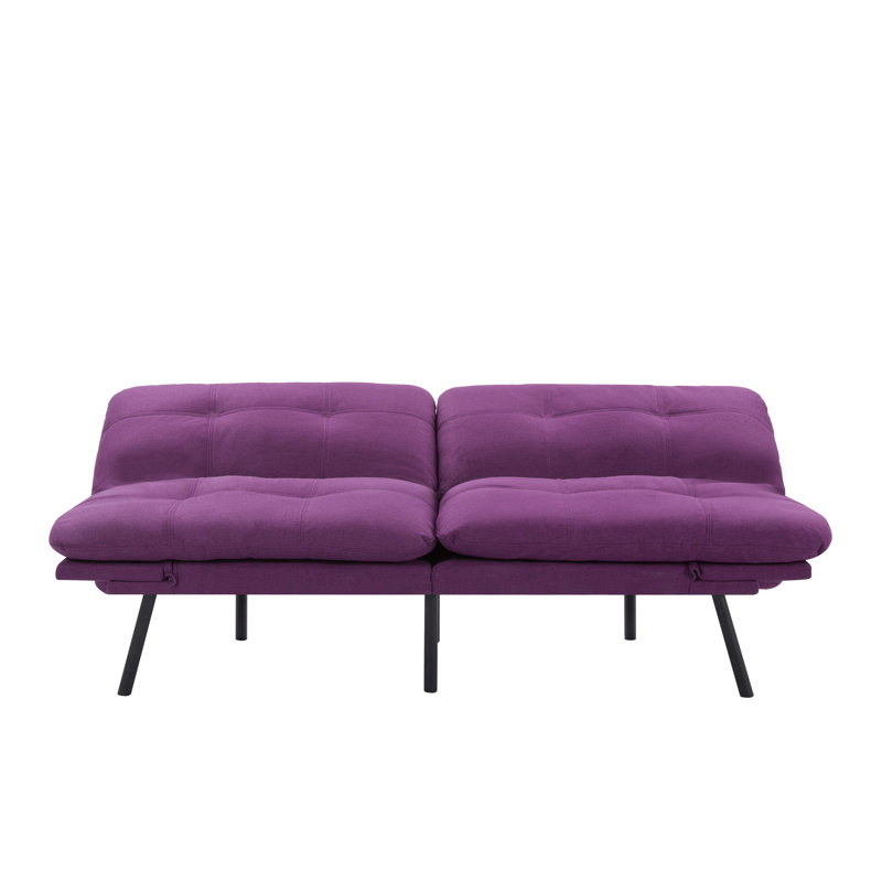 Canapé-lit futon convertible 70,87 po - mauve, Mauve