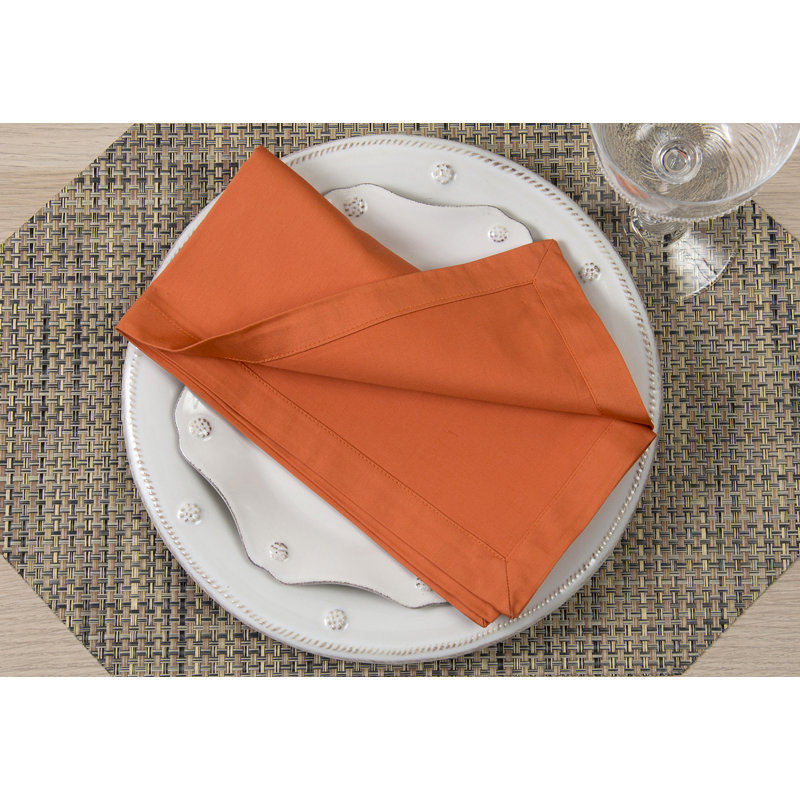 Hallie Cotton Square Napkin, Paprika