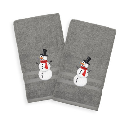 Débarbouillette en coton Snowman