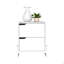 Table de chevet Brookland, table de chevet avec tiroirs doubles et base robuste-208970880