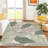 Machine Washable Indoor/Outdoor Bourkelands ACN2348 Botanical Rug-1749519462
