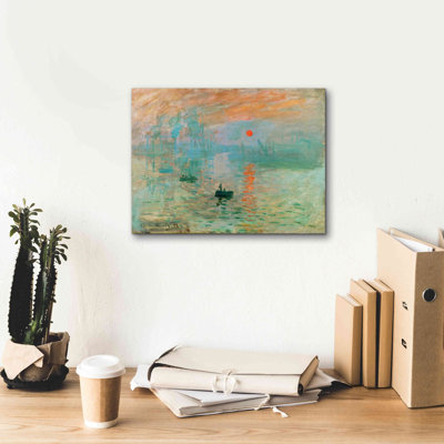 «Impression, Sunrise» par Claude Monet, art mural sur toile