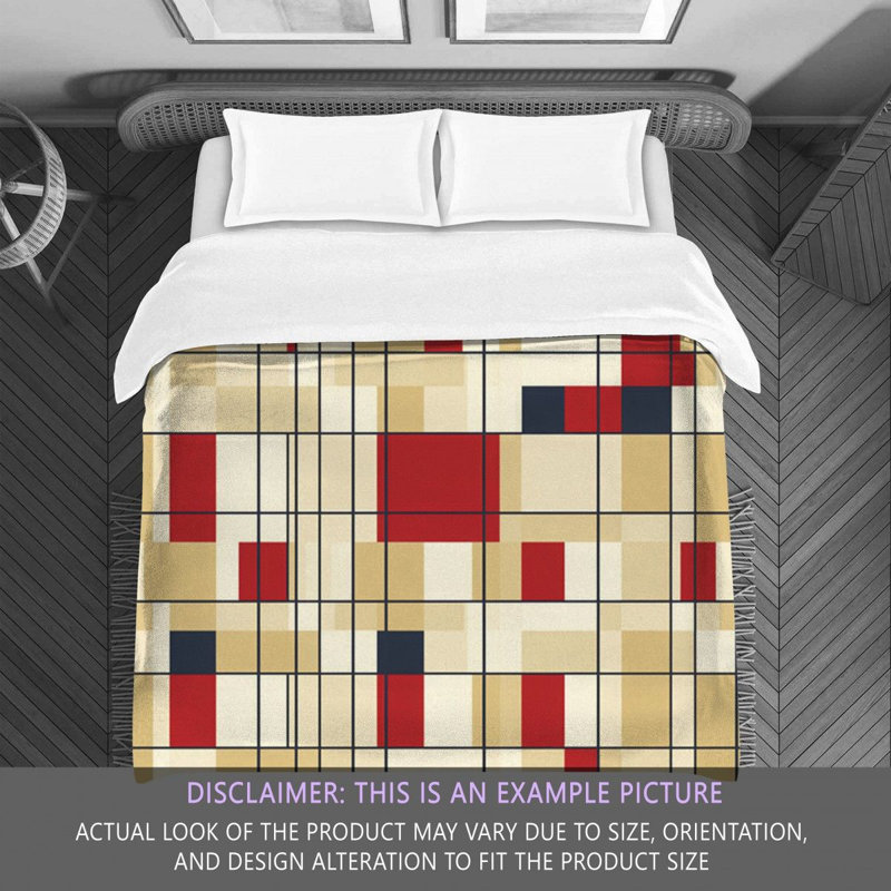 Sixten Mondrian Geometric Machine Printed Comforter, King