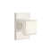 Passage Square Knob with Modern Rectangular Rose