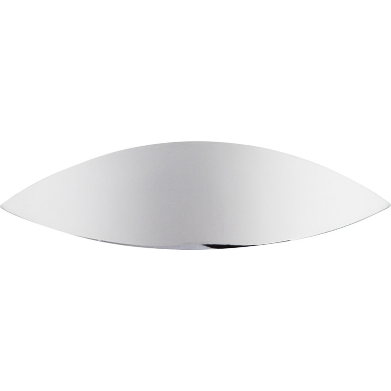 Eyebrow 2 1/2" Center to Center Cup/Bin pull, Polished Chrome