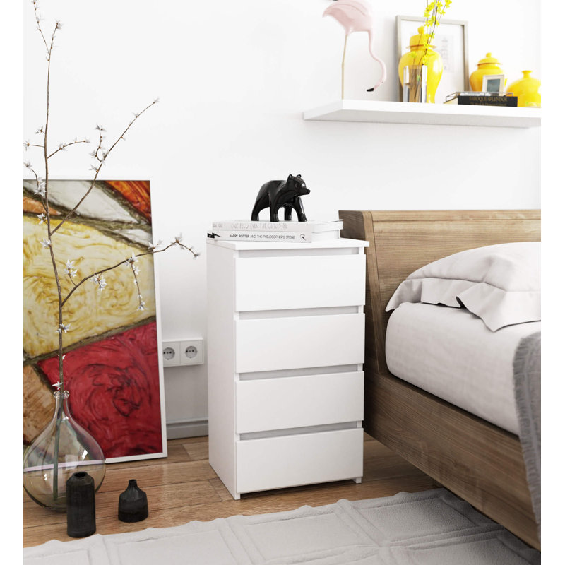 Skaiste 40cm W Particle Board / Chipboard Bedside Table