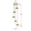 Luminaire suspendu en sphères groupées à 5 lumières Yearby-578039927-583767285-625552143