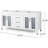 73'' Bathroom Vanity With Double Ceramic Sinks