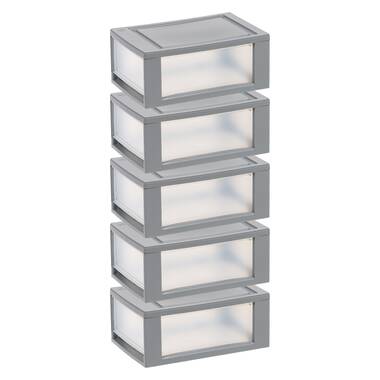 Jerilynn 9.05 Drawer Storage Boxes Stackable Closet Organizer (Set of 3) Rebrilliant