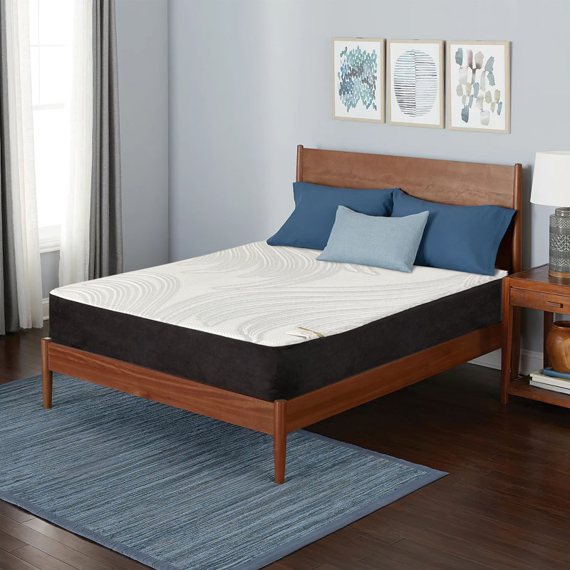 Matelas et sommier moelleux 18 "White Noise Layla, Profil bas, 10", Complet/Double
