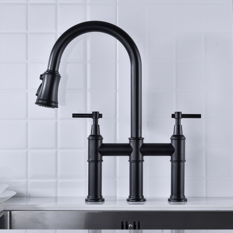 AWZTOO Kitchen Faucet, Matte Black