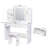 Greyden Vanity Set with LED Mirror & Stool-882555621