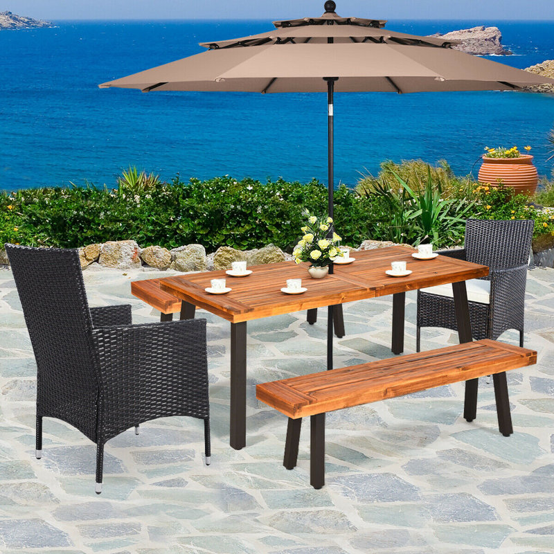 Ensemble repas 5 pièces avec coussins