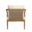 Fauteuil club d'extérieur 2PCS avec dossier en osier et coussins pour balcon au bord de la piscine