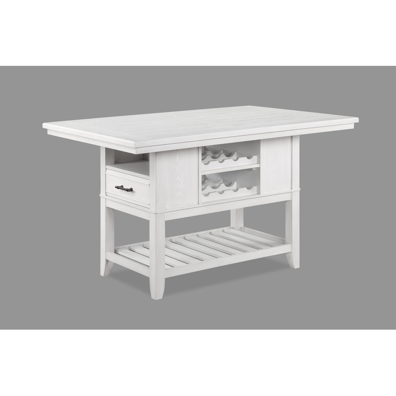 Ensemble de table de salle à manger à hauteur de comptoir 59 pièces L 59,5 po x l 40 po