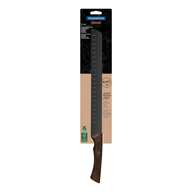 Tramontina BBQ Black 29cm Bread Knife
