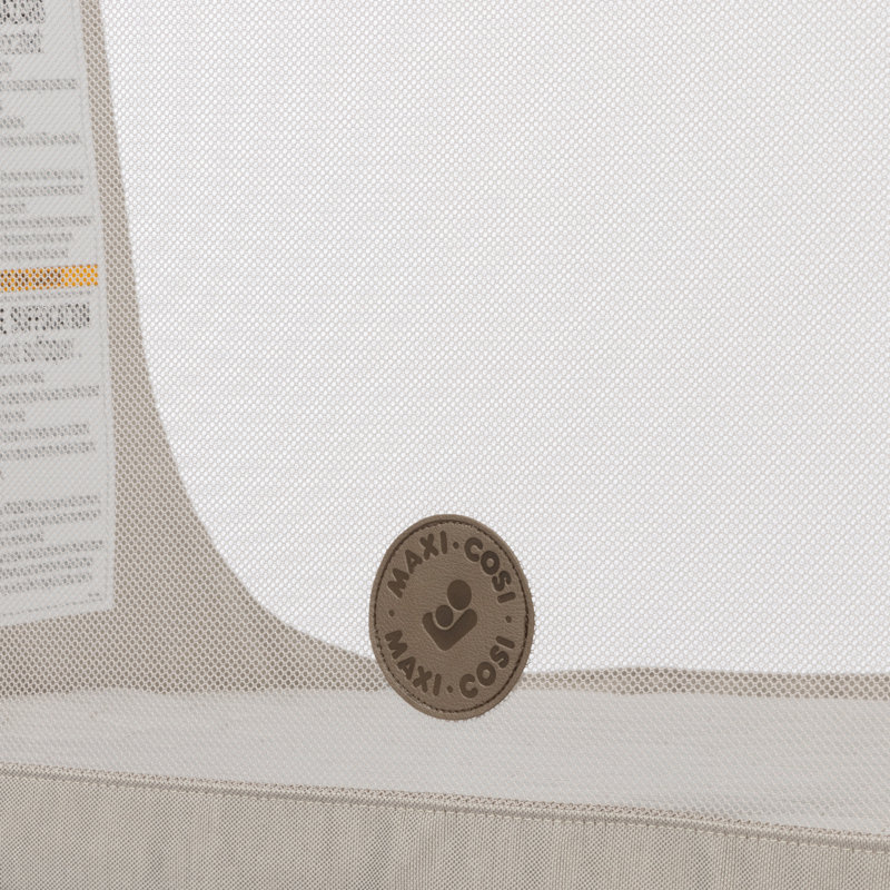 Iora Bedside Crib with Mattress, Beige