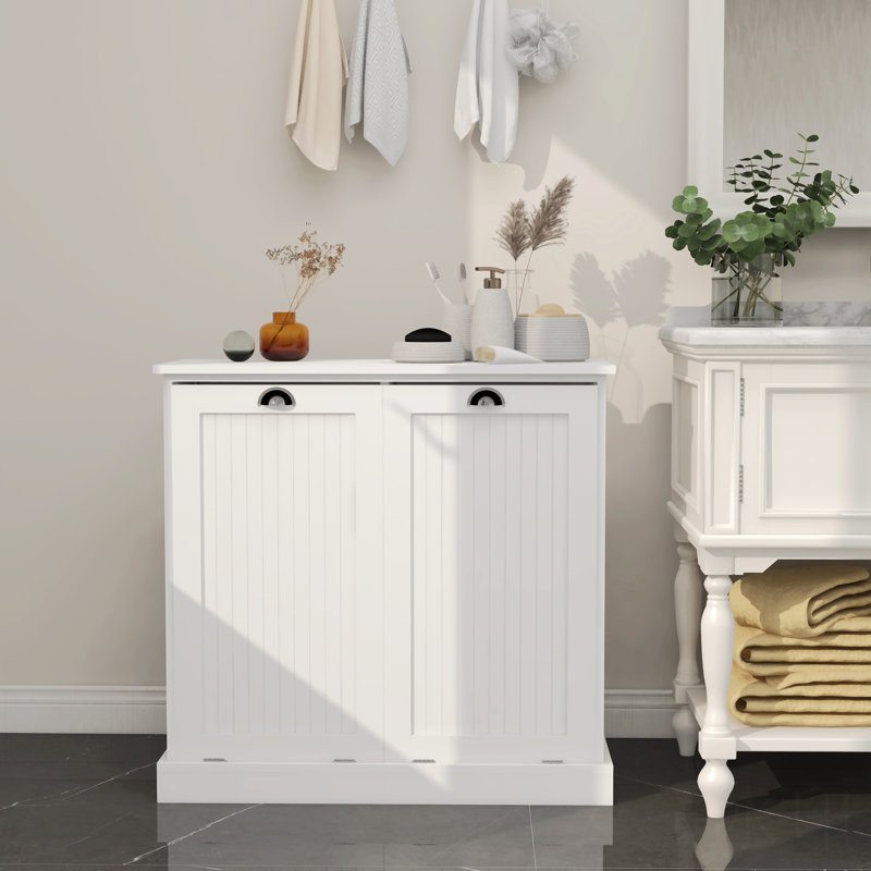 Armoire décorative Theddy, Blanc