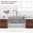 Builder Stylish Malaga Dual-Mount 30" Stainless Steel Single Bowl Kitchen Sink