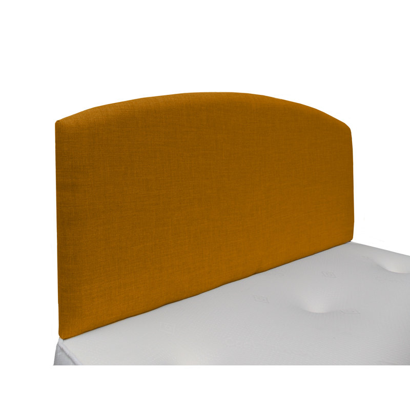 Upholstered Headboard, Plush Velvet, Yellow, Small Single (2'6)