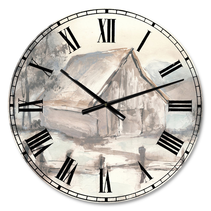 Swigart Farmhouse Barn Gray VII - Horloge murale de ferme, Petit
