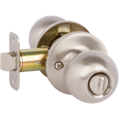 Callan Grade 2 Roland Privacy (Bed/Bath) Door Knob Satin Nickel
