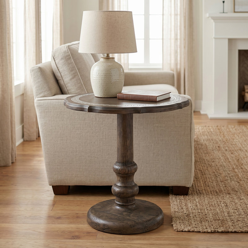 Marlow Indoor/Outdoor Pedestal End Table