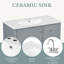 Meuble-lavabo moderne 36 po avec comptoir en céramique-709121440