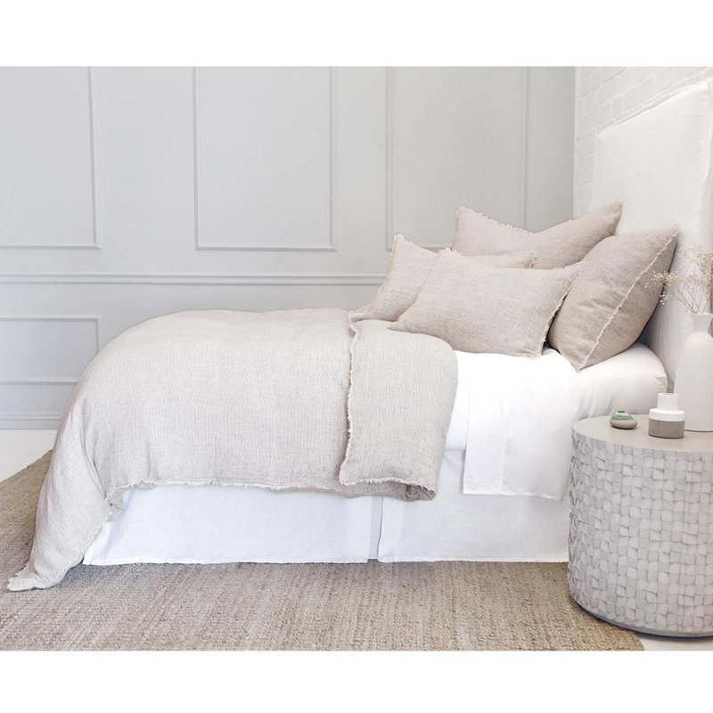 Logan Linen Duvet Cover, King, Terra Cotta