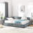 Full Size Storage Upholstered Tufted Bed Frame, Sofa Bed Frame With Comfortable Backrest And Armrests, Full Size Bed For Bedroom, Living Room,Velvet-221708553