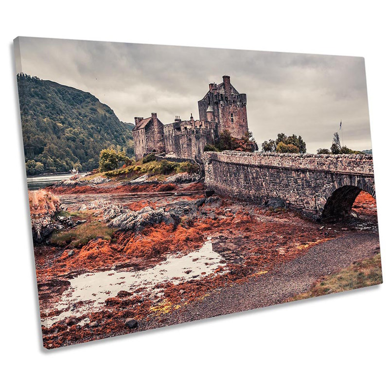 Eilean Donan Castle Highlands - Wrapped Canvas Print, 81.3cm H x 121.9cm W x 4cm D