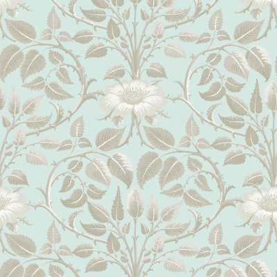 Garden Vine - Emerald Green Botanical Wallpaper