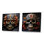 Or floral, crâne mexicain I - ensemble de 2 reproductions d'art mural tête de mort-102580432-102580437