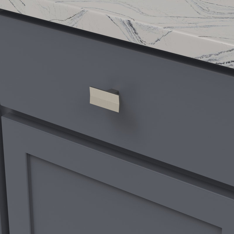 Avenue Rectangular Knob, Satin Nickel