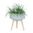 S/2 11/15" Terrazzo Planter W/ Wood Legs
