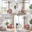 Chaise d'appoint moderne avec dossier d'inspiration arc-en-ciel, lin rose-1044637230