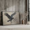 Impression de majestueux corbeau en mouvement