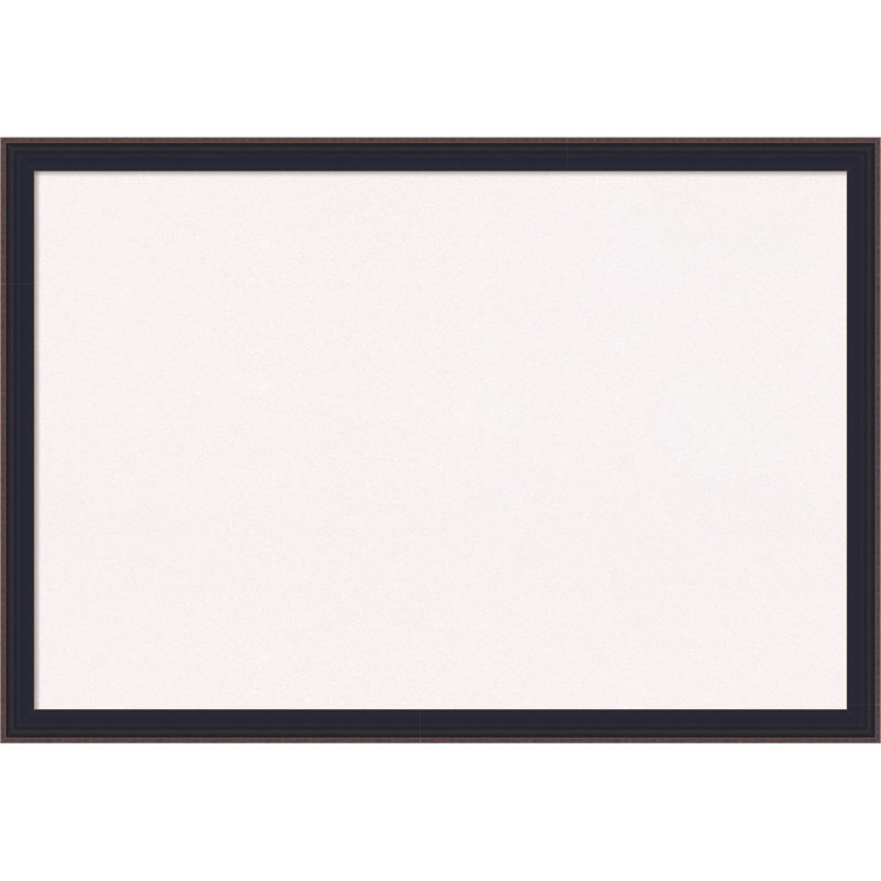 Panneau de tableau Havana noir bronze encadré, babillard en liège blanc, tableau d'organisation, tableau d'affichage, Blanc