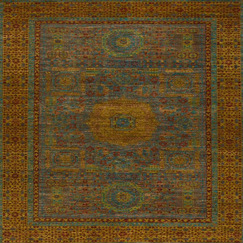 Abstract Indoor Rug, Square 3'