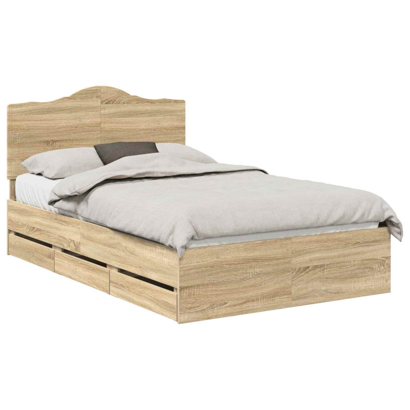 Bed, Sonoma Oak, Small Double (4')
