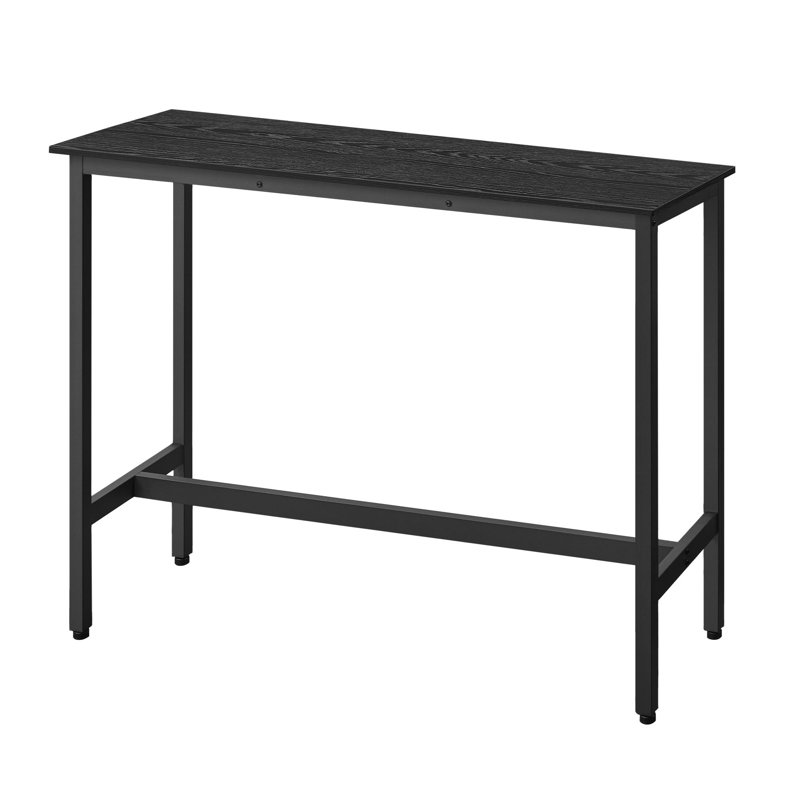 Bar Table, Ebony Black, 35.4"H x 47.2"L x 15.7"W