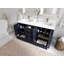 Ensemble de meuble-lavabo double 60 po Malibu-75227089