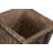 Square Rope Handled Wicker Storage Basket