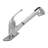 FlowCurve 8 in. Centerset 1-Handle Pull-Out Sprayer Kitchen Faucet with Deckplate in Polished Chrome