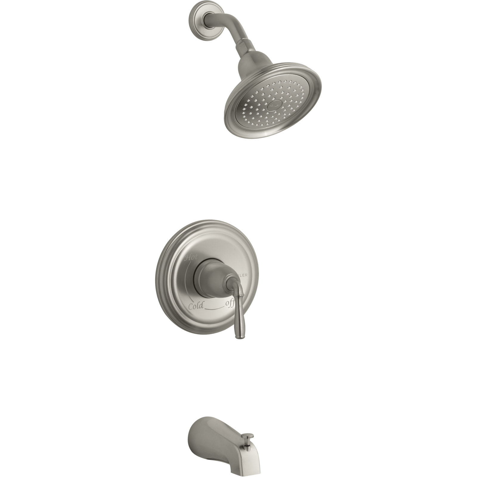 Kohler Devonshire Rite-Temp Bath and Shower Trim Set with Slip-Fit or NPT Spout, Valve Not Included, Npt