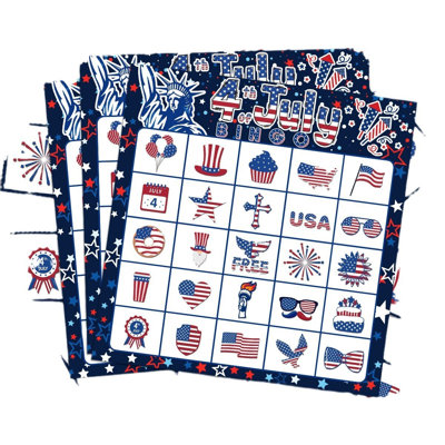 Independence Day Theme Afternoon  Game Entertainment Board Games Cards Party Supplies