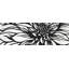 Motif de fleurs de dahlia | Décoration intérieure matte encadrée noire