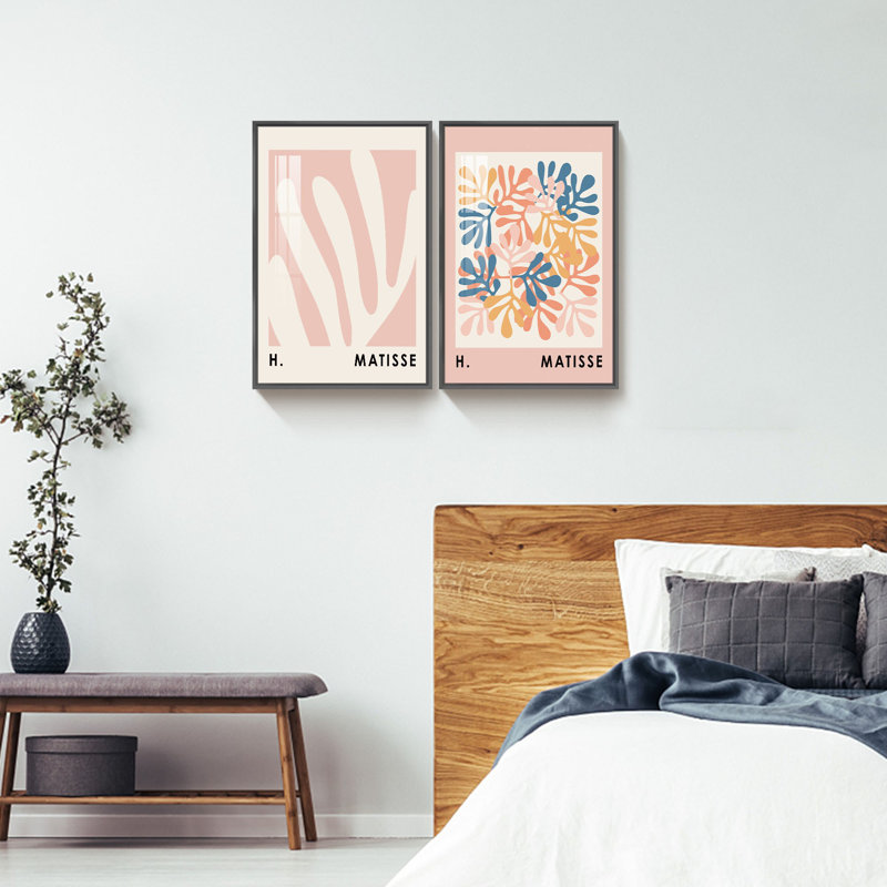 "Matisse", reproduction d'art encadrée sur toile par Henri Matisse, Noir, L 32 po x H 24 po x P 1,34 po